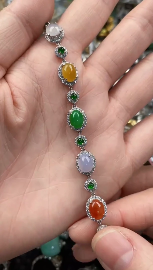 银S925镶嵌戒指翡翠111      4