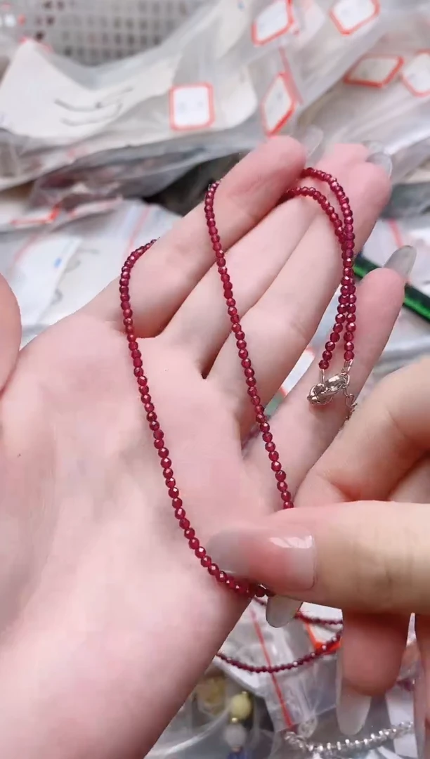 未镶嵌颈饰石榴石多样性发拍一发一