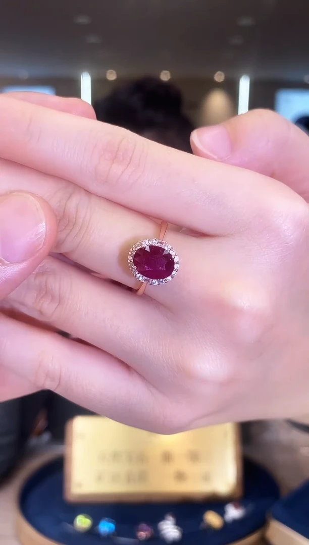 【闪购商品】红宝石戒指银S925镶嵌09