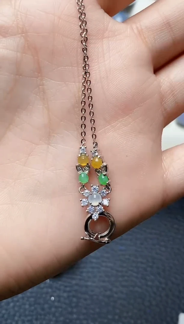 银S925镶嵌戒指翡翠4115