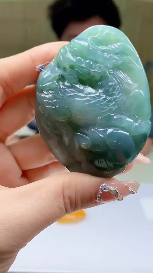 【闪购商品】定制翡翠未镶嵌4688ty-毛货挂件77