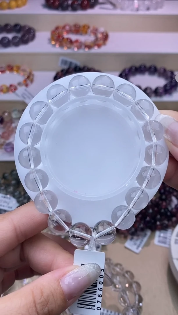 水晶手串未镶嵌白水晶11m+