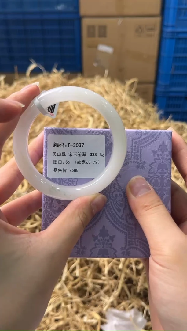 未镶嵌手镯石英质玉T-3037