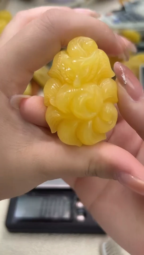 裸石琥珀未镶嵌琥珀蜜蜡吊坠
