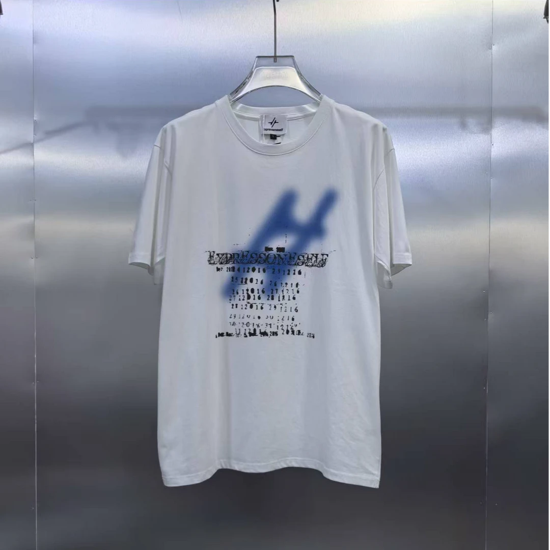 V03-91313-EXP夏季正面潮流印花时尚圆领半袖