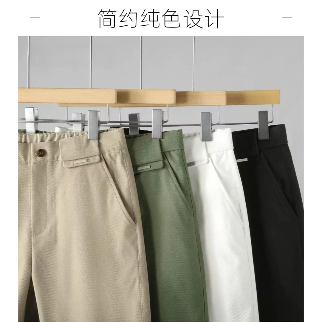 夏季宽松百搭男士轻奢纯色西装五分裤高级感重磅短裤休闲直筒中