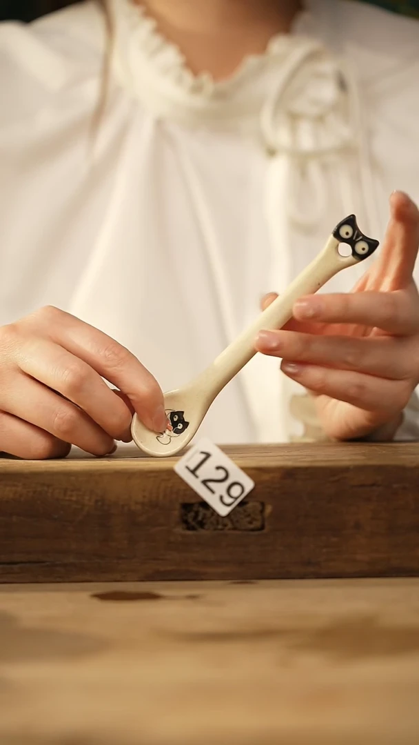 瓷片新品！喵喵设计师款卡通系列！！！