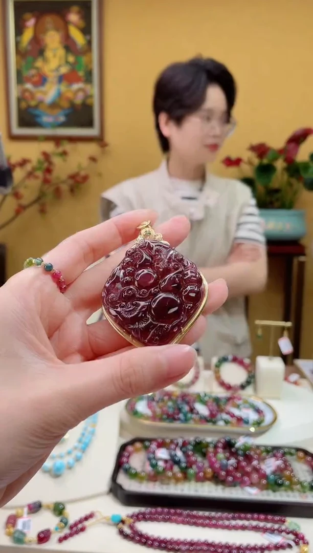 【闪购商品】碧玺颈饰18K金镶嵌8@@ZY50218029