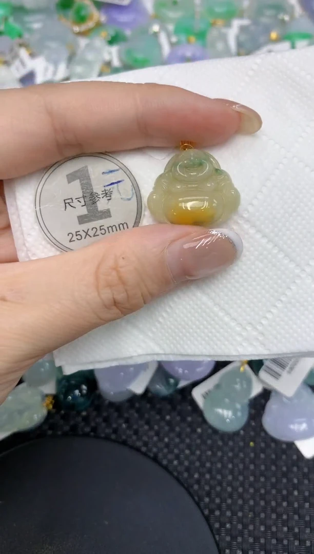 颈饰18K金镶嵌翡翠1111111