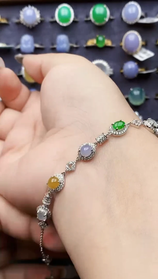 银S925镶嵌戒指翡翠1339