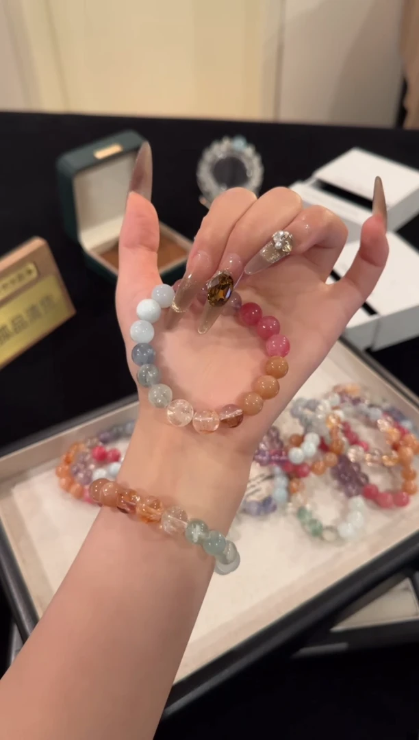 水晶手链合金多宝x1877