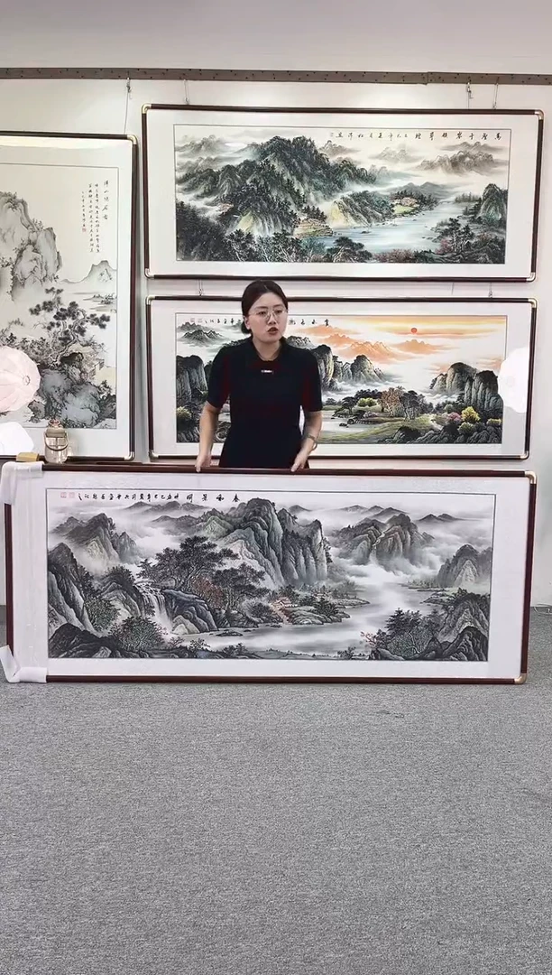 国画纯手绘208x86春和景明