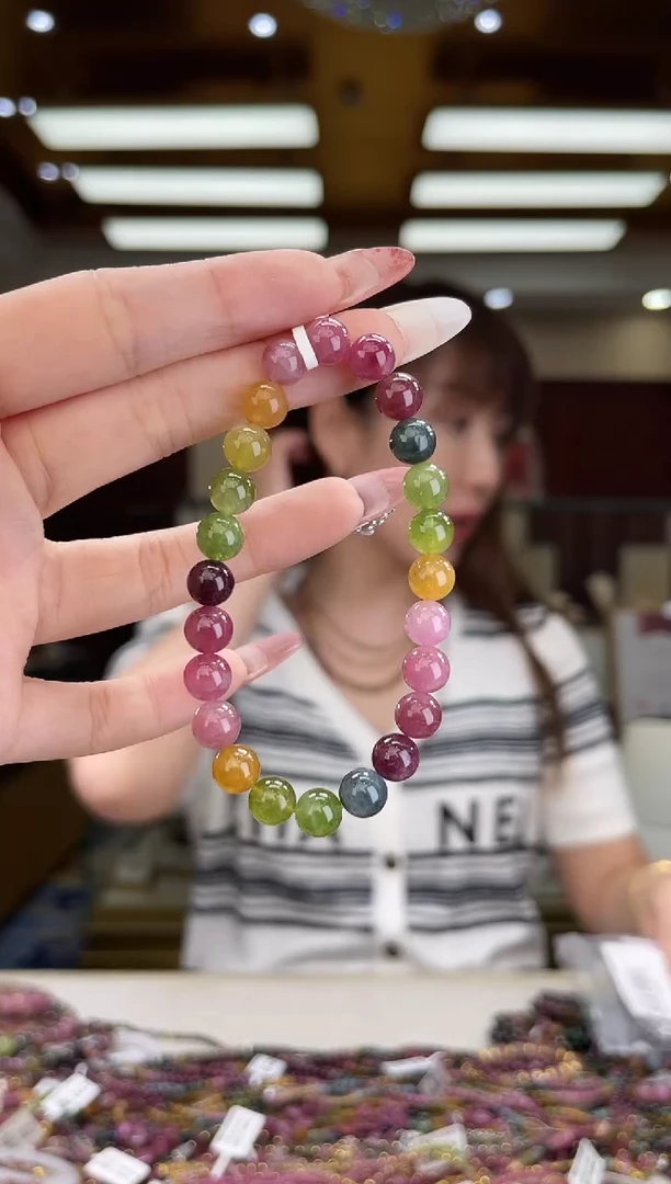 /未镶嵌碧玺7mm+单圈多样性发货