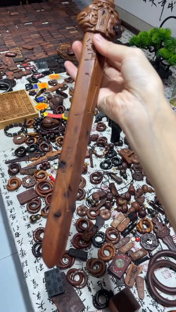 枣木39cm天师剑雷焦