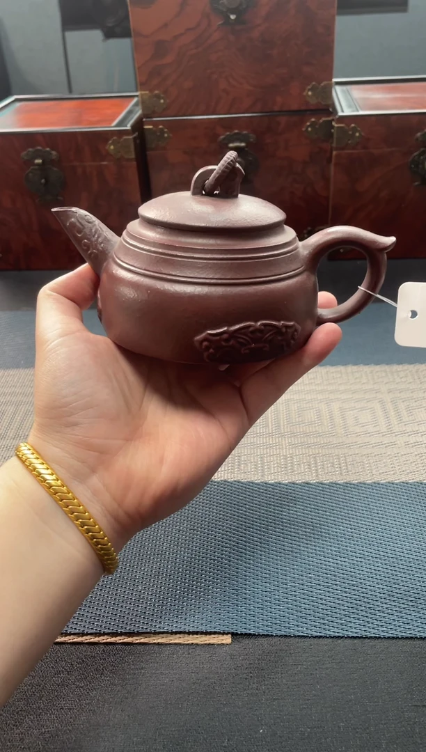 茶壶紫砂110 宜兴原矿紫砂手工紫砂壶