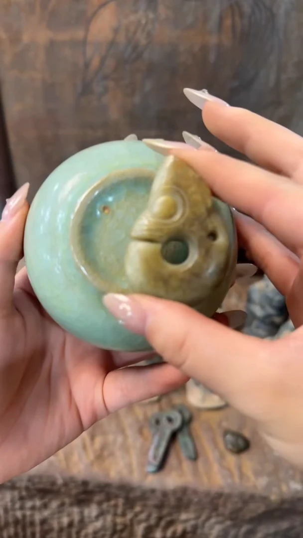 瓷片手工，手绘，陶瓷