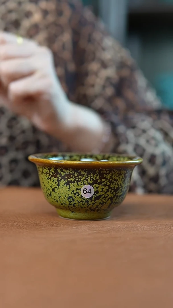 瓷片茶叶沫厚胎压手杯一级
