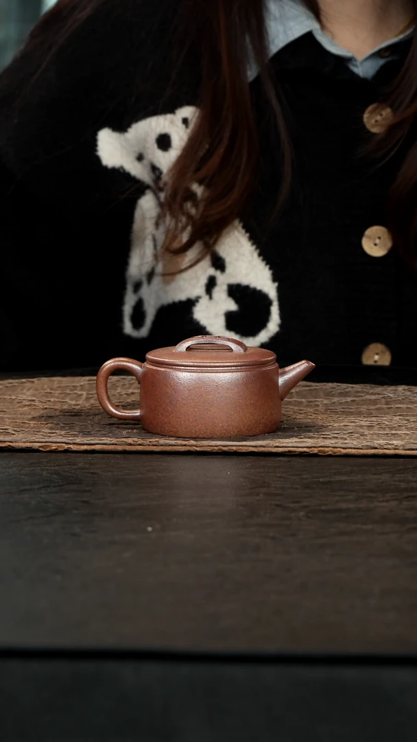 茶壶紫砂柴烧黄段汉瓦150cc