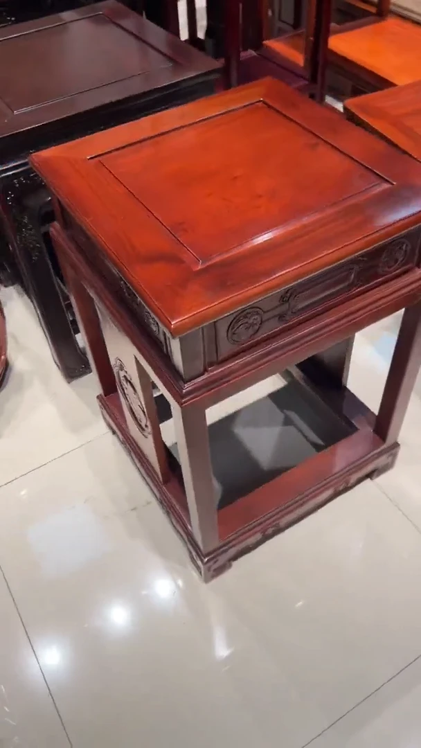 红酸枝木类家具福利款非洲酸枝角几