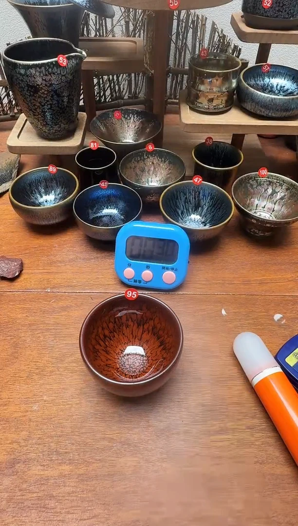 茶盏了***痕95号建盏工匠茶器