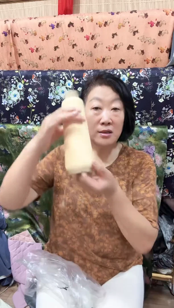 弹力线大轴杏色一轴