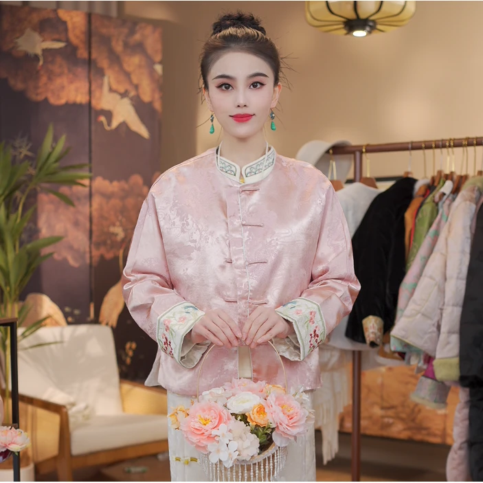 《 花间醉-外套》新中式提花复古国风休闲百搭高定外套