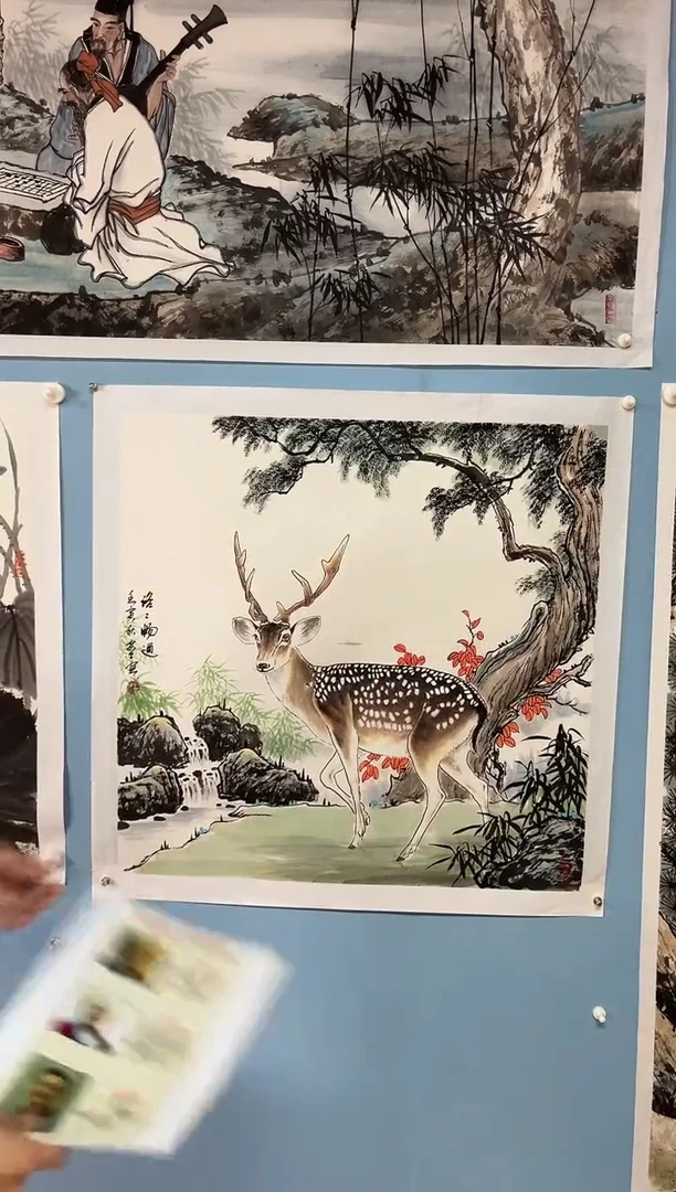 国画单**猫安汝杠国画一幅4平尺