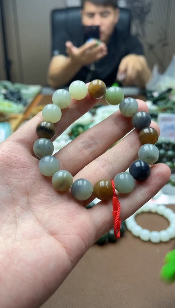 未镶嵌手链和田玉多宝12