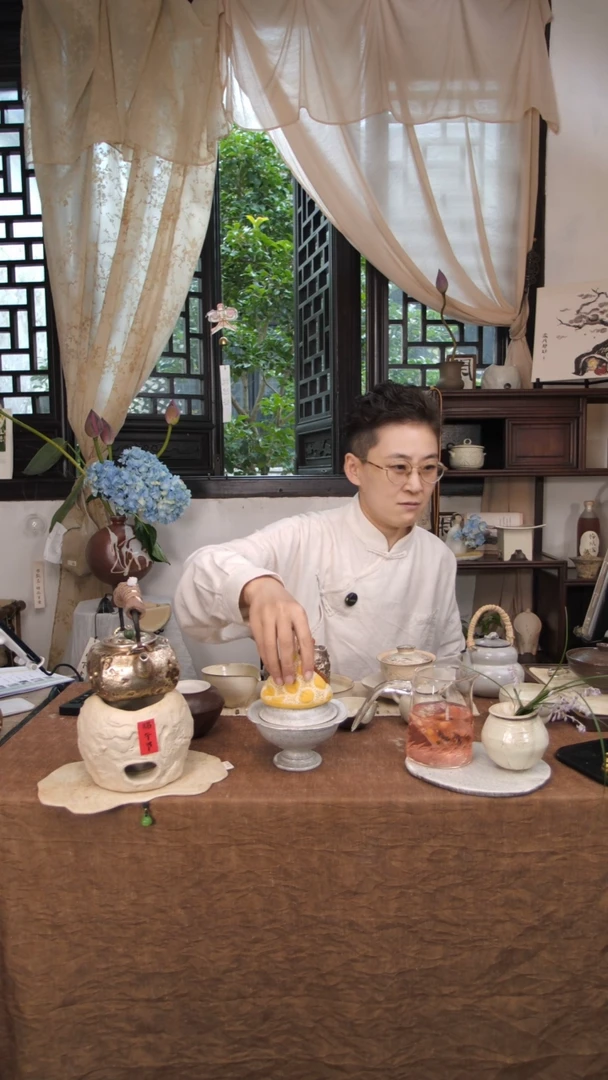 陶一盏茶心盖盅+防烫帽ZH000309