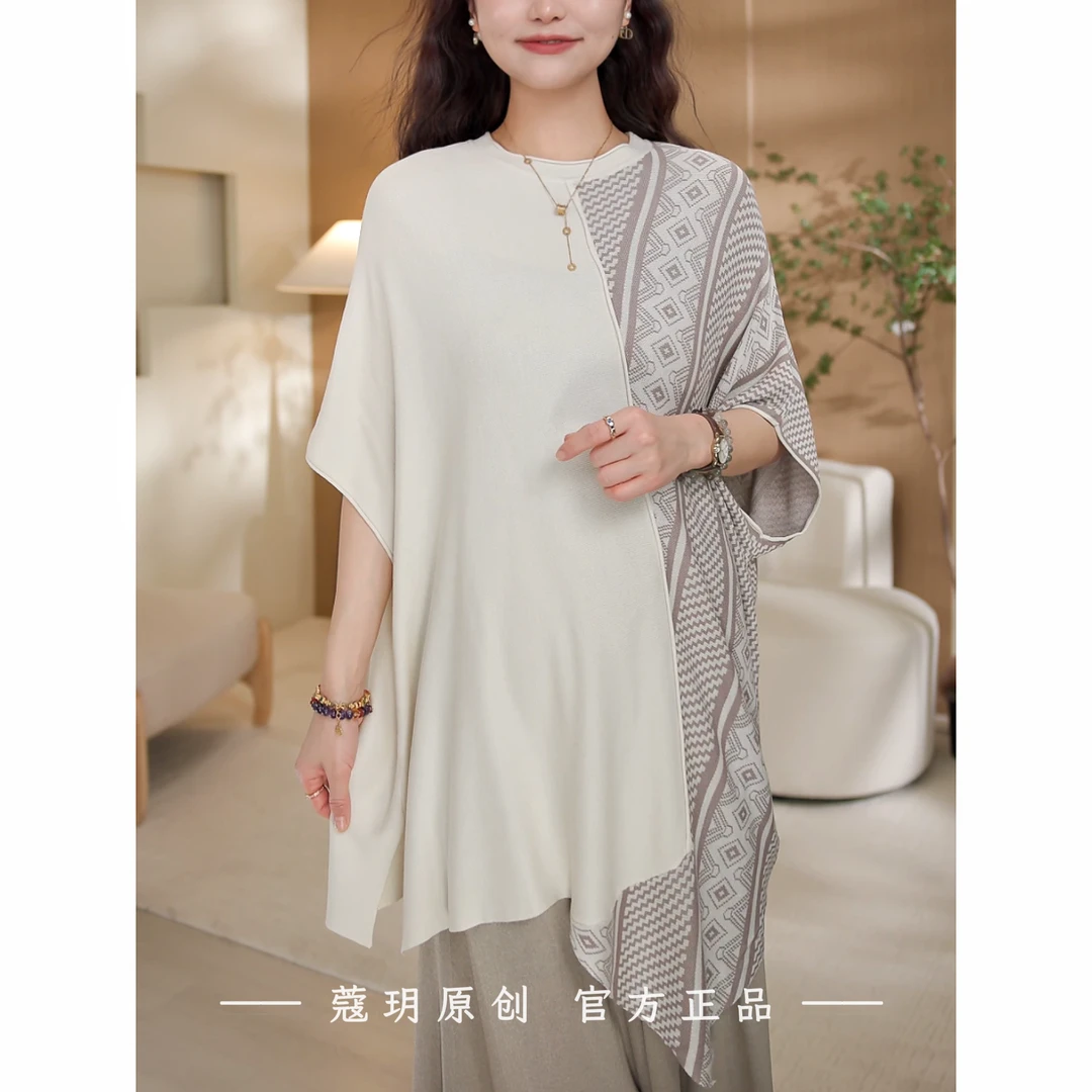 专柜捡漏！重磅桑蚕丝【兰斯林沙】夏季不规则设计感宽松冰丝上衣