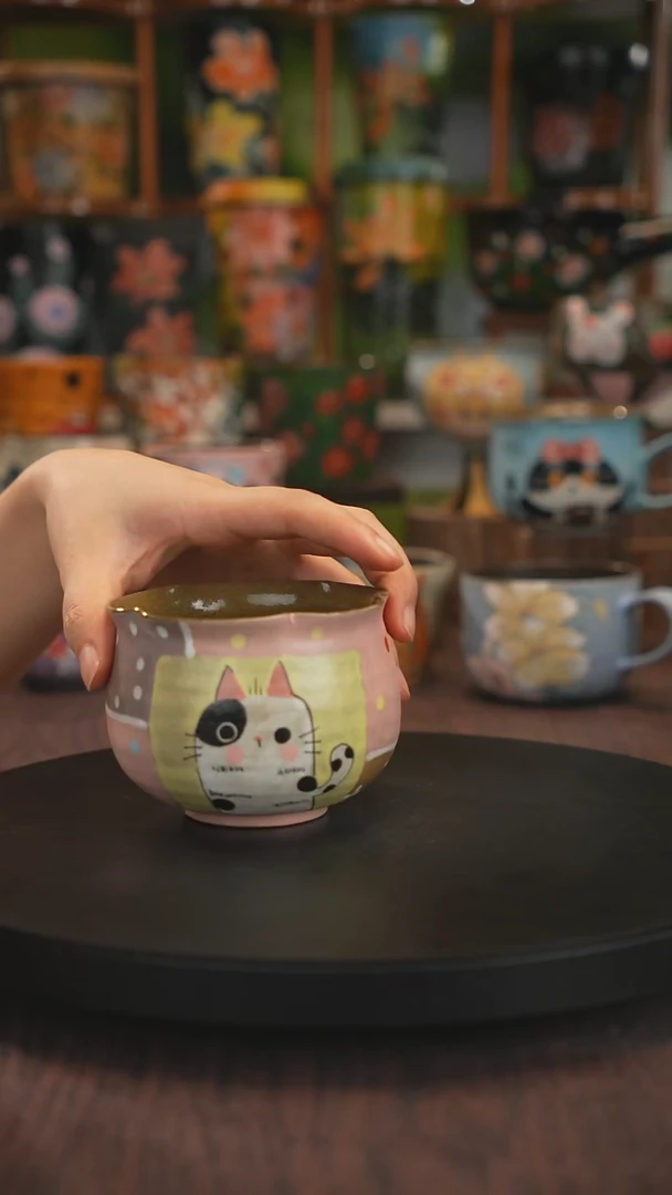 紫砂油画手绘釉下彩