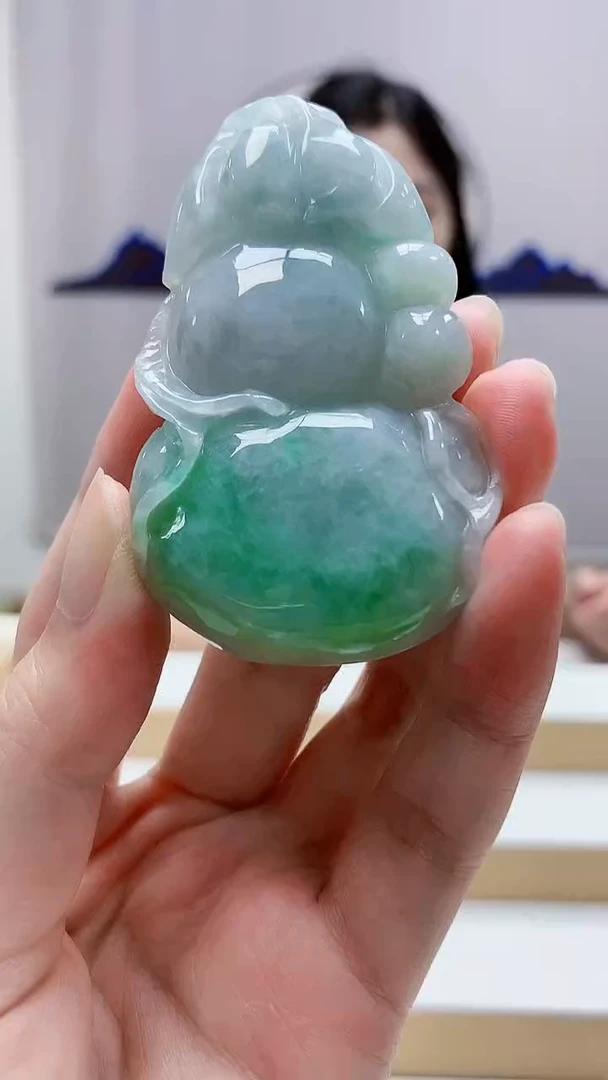 未镶嵌定制翡翠0405zm-毛货挂件葫芦19