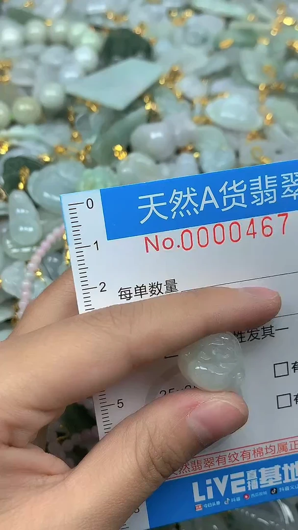 颈饰未镶嵌翡翠净货挂件-0467