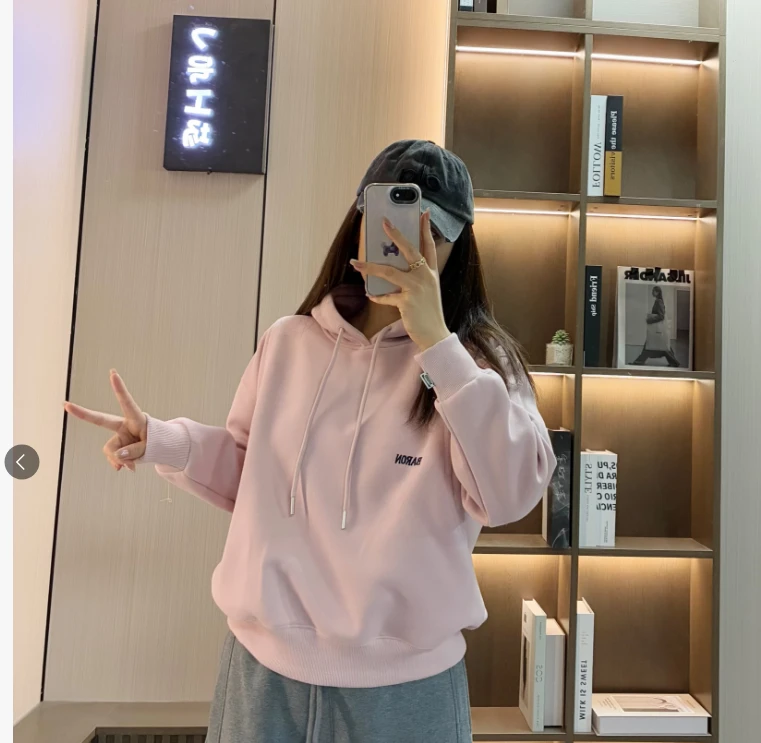 5229韩系少女风休闲百搭长袖卫衣