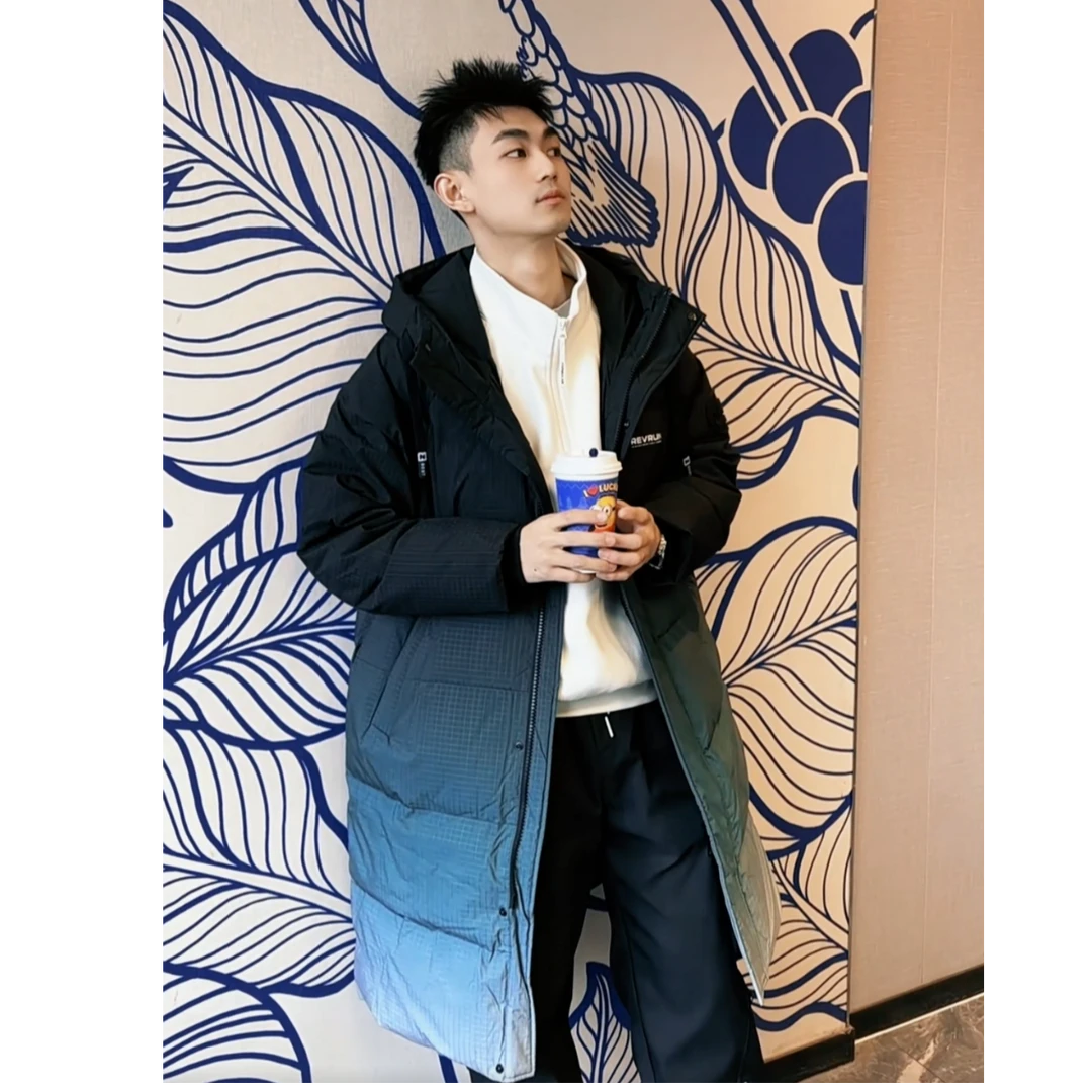 6820潮流连帽秋冬50%中长款男女同款防水加厚免洗防寒服