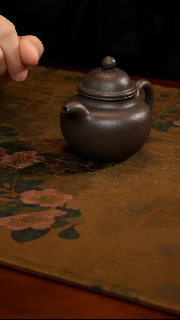 茶壶紫砂天青小掇球壶