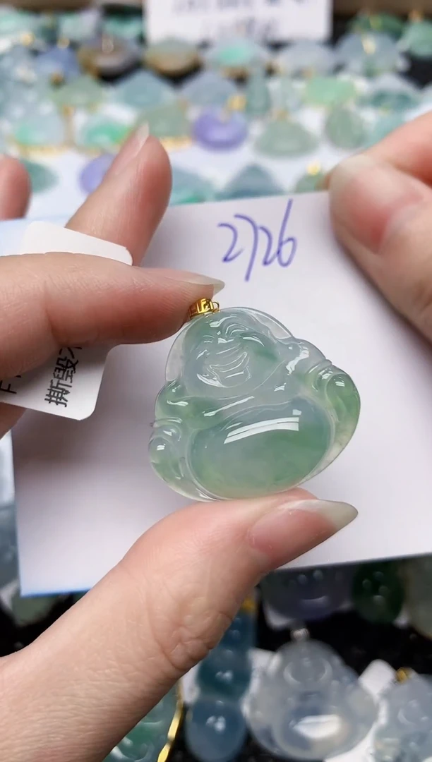 颈饰未镶嵌翡翠天然缅甸A货翡翠百元以上9元证书费自理