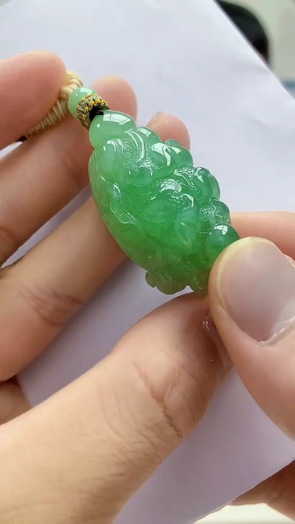 未镶嵌定制翡翠4898bb-毛货挂件59