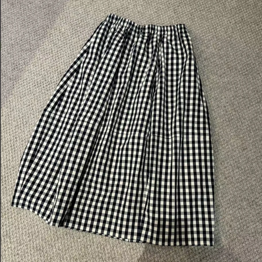 【暗香盈袖】腔调气质时尚休闲通勤百搭简约格子半身裙子女