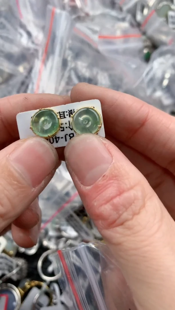 银S925镶嵌戒指翡翠888     8