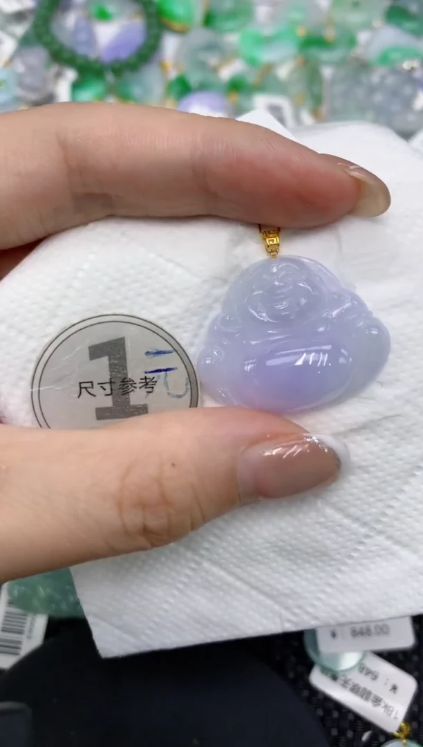 颈饰18K金镶嵌翡翠1111111