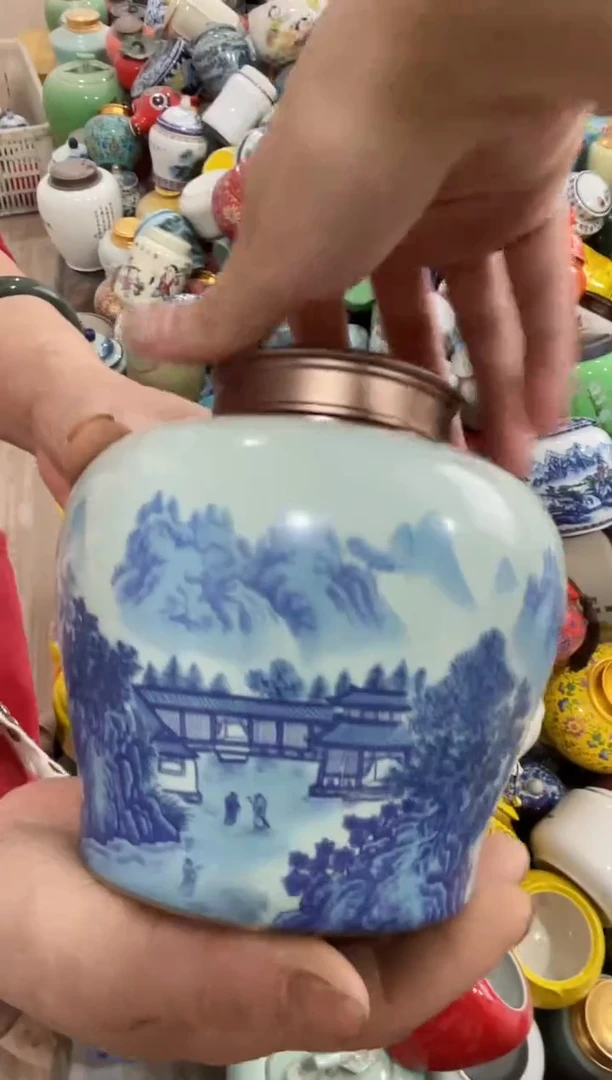 摆件孤品茶叶罐密封罐储物罐直播间临时链接浮力