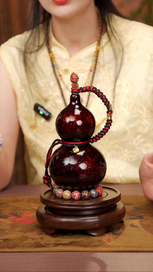 49易林高端工艺大漆酒葫芦--458