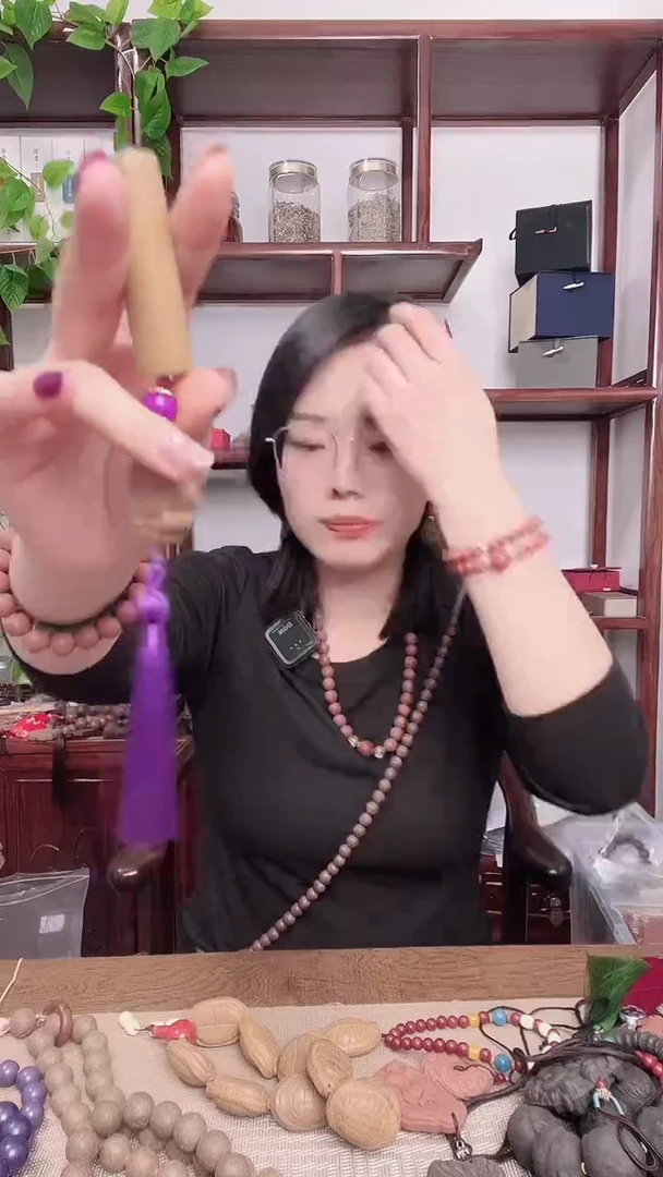 泥塑柠月栖香小棒+龙涎的手把件