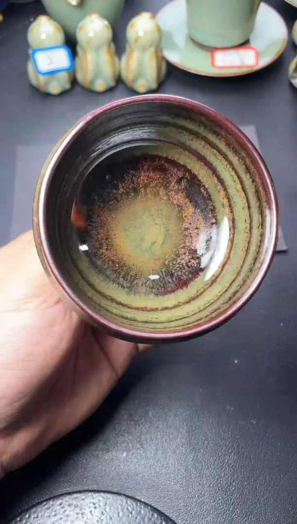 茶盏261叶紫建盏叶紫