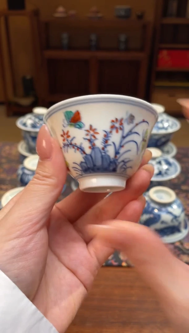 瓷片 山秋杯