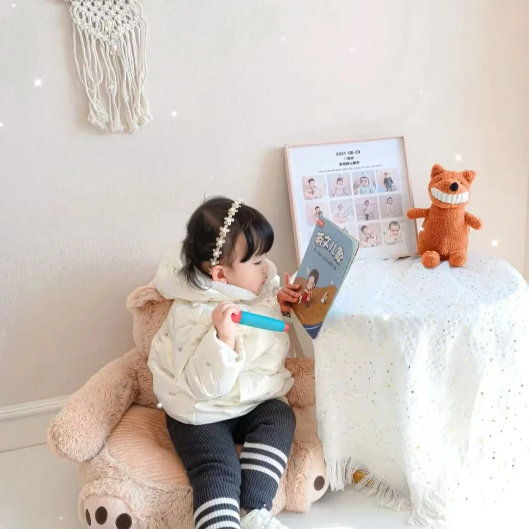 980【T0435】&压花(带手套)毛领羽绒服F4ACM4396