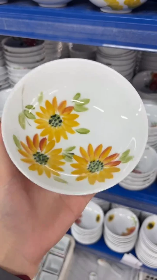 瓷片景德镇陶瓷食品级手绘釉中彩-小胖碗