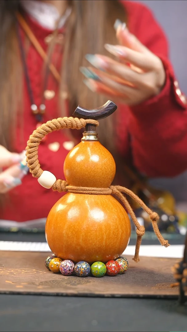 【闪购商品】WZ167大漆酒葫芦不包手串及旋转底座