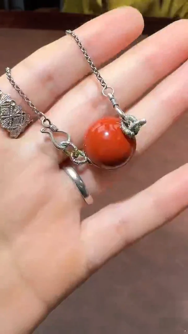 银S925镶嵌1南红玛瑙  B4258 多样性发货其一